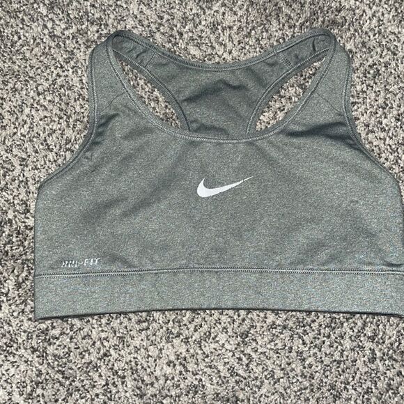 Nike - Dri-Fit - Exercise Bra - Racerback - Gray - XS - Picture 1 of 4